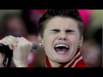Justin Bieber Mistletoe Live Forgets Lyrics Song Words American Music Awards 2012 AMA LMFAO