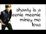 Justin Bieber ft. Sean Kingston- Eenie Meenie [Lyrics on Screen]